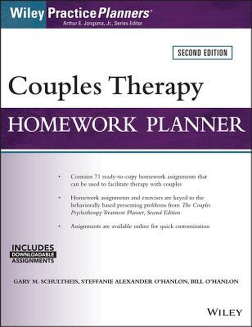 Couples Therapy Homework Planner by Gary M. Schultheis