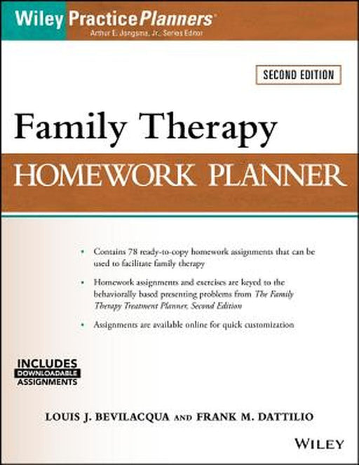 Family Therapy Homework Planner by Louis J. Bevilacqua