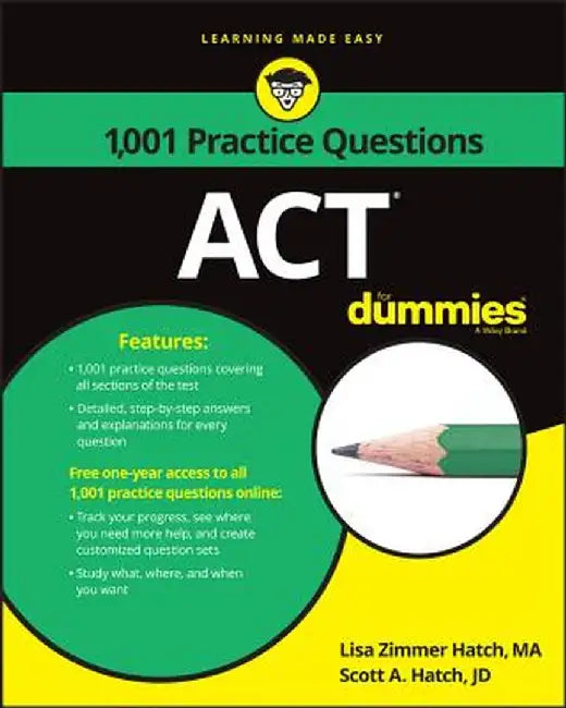 1,001 ACT Practice Problems for Dummies by Lisa Zimmer Hatch