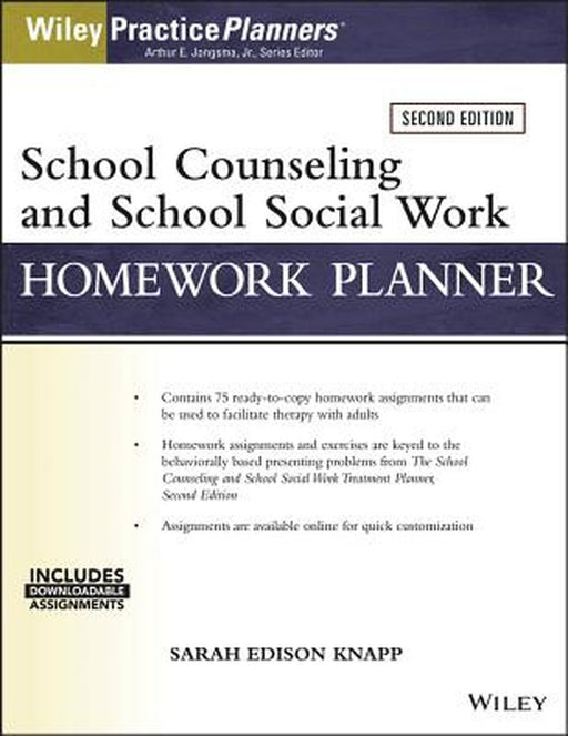 School Counseling and Social Work Homework Planner (W/ Download) by Sarah Edison Knapp