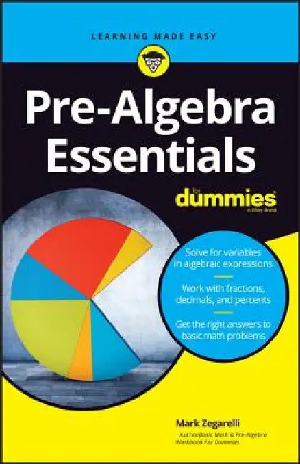 Pre-Algebra Essentials for Dummies by Zegarelli
