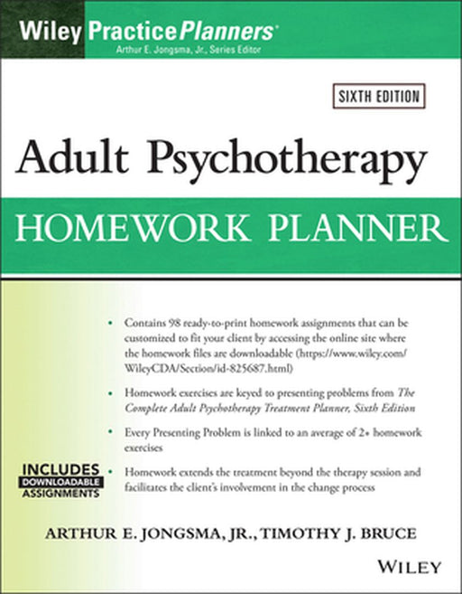 Adult Psychotherapy Homework Planner by Berghuis