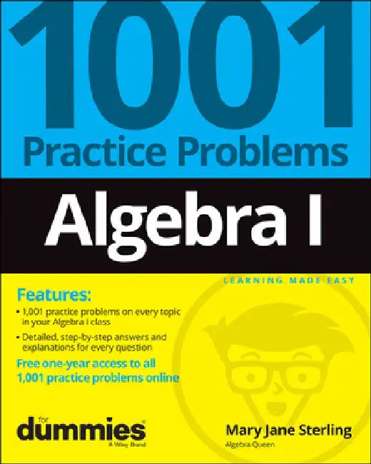 Algebra I: 1001 Practice Problems for Dummies (+ Free Online Practice) by Mary Jane Sterling
