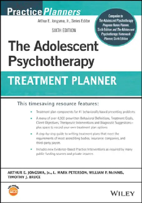 The Adolescent Psychotherapy Treatment Planner by Arthur E. Jongsma