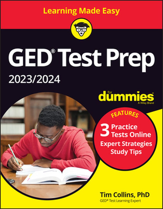 GED Test Prep 2023/2024 for Dummies with Online Practice by Tim Collins