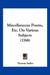 Miscellaneous Poems, Etc. On Various Subjects (1768) by Thomas Sadler