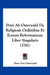 Petri Ab Osterwald De Religiosis Ordinibus Et Eorum Reformatione Liber Singularis (1781) by Peter Von Osterwald