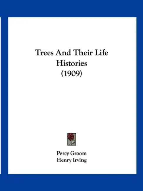 Trees And Their Life Histories (1909) by Percy Groom, Henry Irving