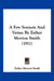 A Few Sonnets And Verses By Esther Morton Smith (1911) by Esther Morton Smith