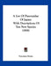 A List Of Panorpidae Of Japan: With Descriptions Of Ten New Species (1908) by Tsunekata Miyake