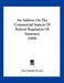 An Address On The Commercial Aspects Of Federal Regulation Of Insurance (1906) by John Fairfield Dryden