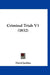 Criminal Trials V1 (1832) by David Jardine