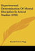 Experimental Determination Of Mental Discipline In School Studies (1916) by Harold Ordway Rugg