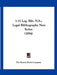 1-15 Leg. Bib. N.S.: Legal Bibliography New Series (1894) by The Boston Book Company