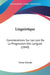 Linguistique: Considerations Sur Les Lois De La Progression Des Langues (1840) by Victor Derode
