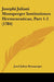 Josephi Juliani Monsperger Institutiones Hermeneuticae, Part 1-2 (1784) by Josef Julian Monsperger