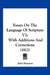 Essays On The Language Of Scripture V2: With Additions And Corrections (1812) by John Simpson