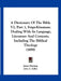 A Dictionary Of The Bible V2, Part 1, Feign-Kinsman: Dealing With Its Language, Literature And Contents, Including The Biblical Theology (1899) by James Hastings, John A. Selbie