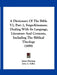 A Dictionary Of The Bible V2, Part 2, Feign-Kinsman: Dealing With Its Language, Literature And Contents, Including The Biblical Theology (1899) by James Hastings, John A. Selbie