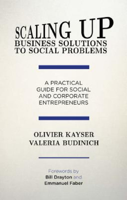 Scaling Up Business Solutions to Social Problems: A Practical Guide for Social and Corporate Entrepreneurs by O. Kayser, V. Budinich
