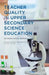 Teacher Quality in Upper Secondary Science Education: International Perspectives by B. Vlaardingerbroek