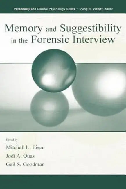 Memory and Suggestibility in the Forensic Interview by Mitchell L. Eisen