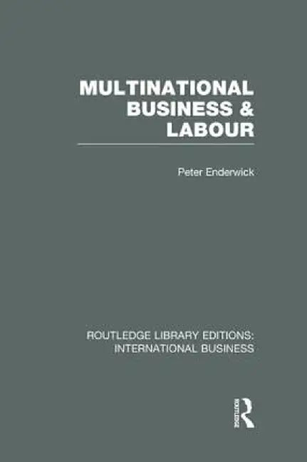 Multinational Business and Labour (Rle International Business) by Peter Enderwick