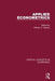 Applied Econometrics by William Greene