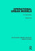 Operational Urban Models: An Introduction by David Foot
