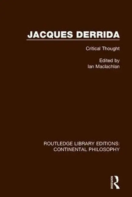 Jacques Derrida by Ian Maclachlan
