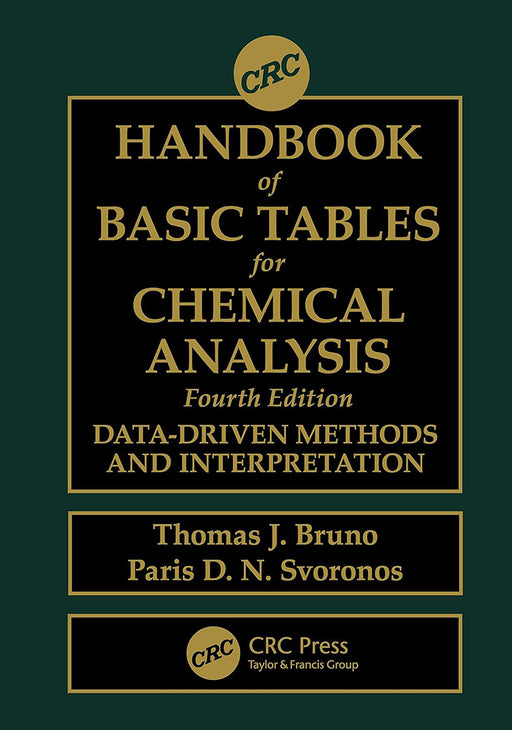 CRC Handbook of Basic Tables for Chemical Analysis by Knott/Barbara