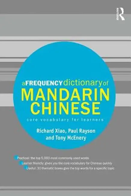 A Frequency Dictionary of Mandarin Chinese: Core Vocabulary for Learners by Richard Xiao