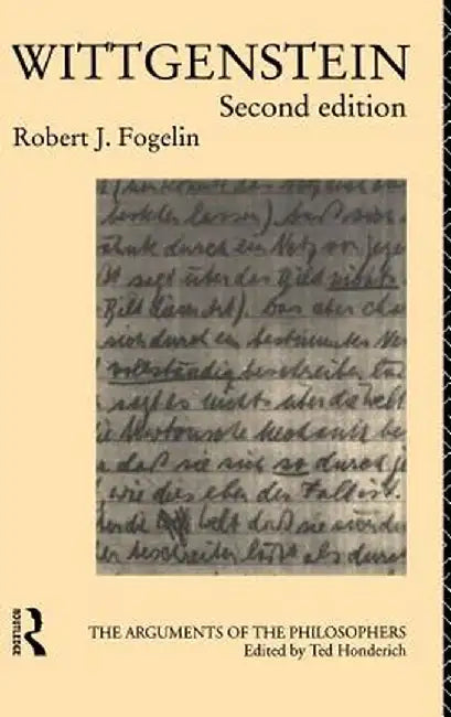 Wittgenstein by Robert J. Fogelin