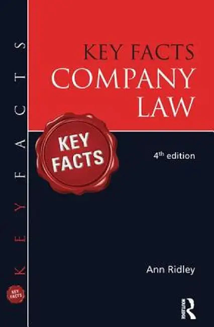 Key Facts Company Law by Ann Ridley