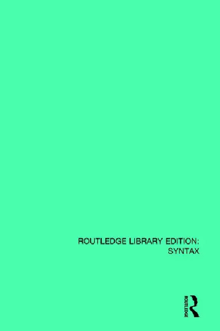 Theory of Complementation in English Syntax by Bresnan Joan