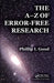 The A-Z of Error-Free Research by Phillip I. Good