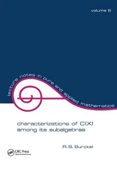 Characterization of C(x) Among Its Subalgebras by R. B. Burckel