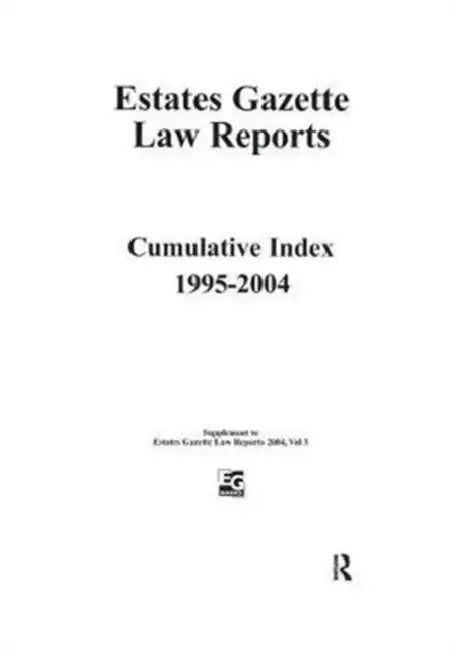 Eglr 2004 Cumulative Index by Denyer-Green Barry