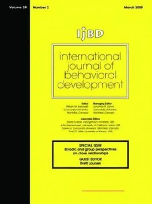 Dyadic and Group Perspectives on Close Relationships: Special Issue of International Journal of Behavioral Development by Laursen Brett