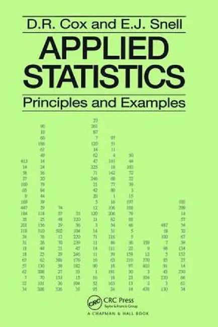 Applied Statistics - Principles and Examples by D.R. Cox