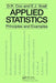 Applied Statistics - Principles and Examples by D.R. Cox