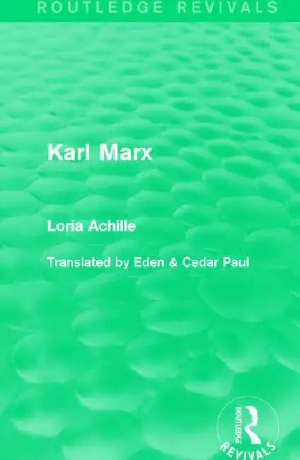 Karl Marx by Achille Loria