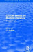 Critical Essays on Roman Literature: Elegy and Lyric by J. P. Sullivan