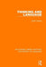 Thinking and Language by Judith Greene