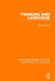 Thinking and Language by Greene Judith