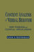 Content Analysis of Verbal Behavior: New Findings and Clinical Applications by Louis A. Gottschalk