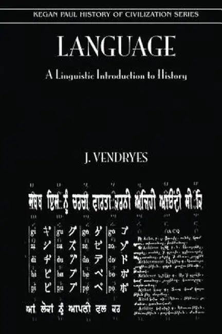 Language and Linguistic Introduction to History by Vendryes