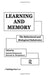 Learning and Memory: The Behavioral and Biological Substrates by Isidore Gormezano