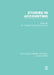 Studies in Accounting by William T. Baxter, Sidney Davidson