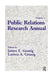 Public Relations Research Annual: Volume 1 by James E. Grunig